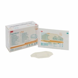 Med Vet International Transparent Film Dressing With Pad 3M Tegaderm 2 X 2-3/4 inch Frame Style DelIVery Rectangle Sterile, 3582, 200/Case