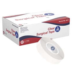 Med Vet International Dynarex Surgical Tape, Transparent, 1/2
