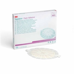 Med Vet International Foam Dressing 3M Tegaderm High Performance 7-1/2 X 8-3/4 inch With Border Film Backing Acrylic Adhesive Oval Sterile, 90616, 5/Box