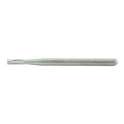 Med Vet International Miltex Friction Grip Tungsten Carbide Bur, Crosscut Fissure, Straight, Surgical, #558Su, 10 Pack, Dfg558Su