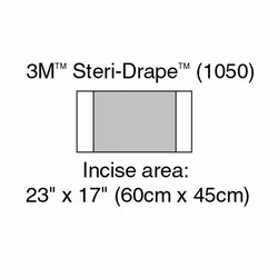 Med Vet International Surgical Drape 3M Steri-Drape Large Incise Drape