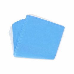 Med Vet International&nbsp;Quick Check* H500 Sterilization Wrap White / Blue 36 X 36 inch Dual Layer Sms Polypropylene Steam / Eo Gas / Hydrogen Peroxide, 34199, 72/Case