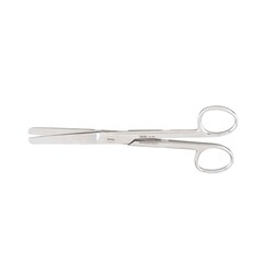 Med Vet International&nbsp;Miltex Operating Scissors, Standard Pattern, Straight, Blunt/Blunt, German, 6.5in, 5-28