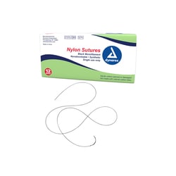 Med Vet International Dynarex Nylon Sutures, Non Absorbable, Synthetic,