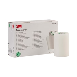 Med Vet International 3M Transpore Plastic Medical Tape, 3in X 10 Yard, Transparent, 1527-3, 40/Case