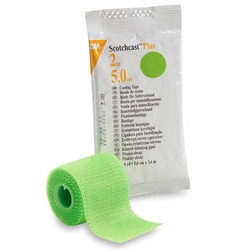 Med Vet International&nbsp;Cast Tape 3M Scotchcast Plus 2 inch X 12 Foot Fiberglass / Resin Bright Green, 82002V, 10/Box