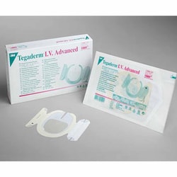Med Vet International IV Dressing 3M Tegaderm Film 3-1/2 X 4-1/2 inch Sterile, 1685, 50/Box