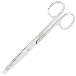 Med Vet International&nbsp;Miltex Vantage Operating Scissors, 5.5in., Straight With Sharp/Sharp Tip