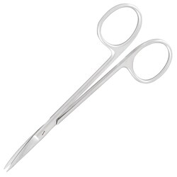 Med Vet International&nbsp;Miltex Iris Scissors, Curved, 4.5in, 12 Pack, Eg5-306