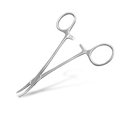 Med Vet International&nbsp;Mosquito Forceps, Curved, 5in