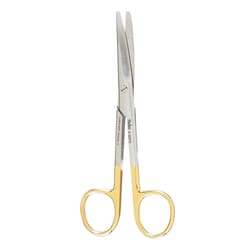 Med Vet International&nbsp;Miltex Mayo Dissecting Scissors, Curved, Tungsten, Standard Beveled Blades, German, 5.75in, 5-122Tc
