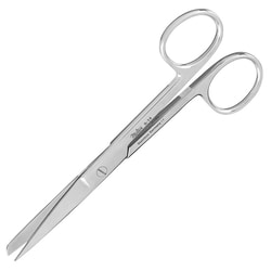 Med Vet International&nbsp;Miltex Operating Scissors, 5in., Straight With Sharp/Blunt Tip