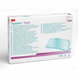 Med Vet International Foam Dressing 3M Tegaderm High Performance 4 X 8 inch Without Border Film Backing NonAdhesive Rectangle Sterile, 90602, 30/Case