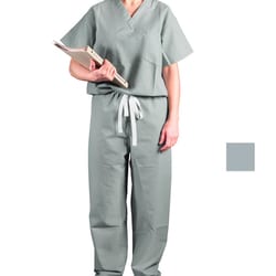 Med Vet International&nbsp;Encore Unisex 2-Pocket Scrub Top, X-Small, Jade