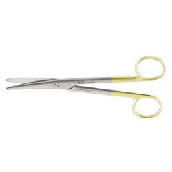 MED VET INTERNATIONAL&nbsp;Miltex Mayo Scissors, Tungsten Carbide, Curved, Blunt/Blunt, German, 6.75in, 5-142Tc