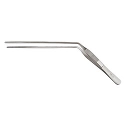 Med Vet International&nbsp;Miltex Post Mortem Vein Forceps, 9.75in, Angular, Serrated Jaws, 50-700