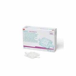 Med Vet International Foam Dressing 3M Tegaderm High Performance 3-1/2 X 3-1/2 inch With Border Film Backing Acrylic Adhesive Square Sterile, 90610, Each