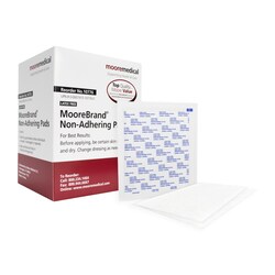 Med Vet International Non-Adherent Dressing, 3"X4", 100/Box, Quantity: