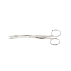 Med Vet International&nbsp;Miltex Operating Scissors, Delicate Pattern, Lightweight, Curved, Blunt/Blunt, German, 5.5in, 5-90