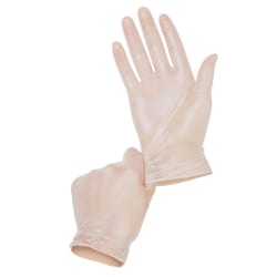 Med Vet International&nbsp;Vinyl Gloves, Powder-Free, Clear, Small, 1500/Case