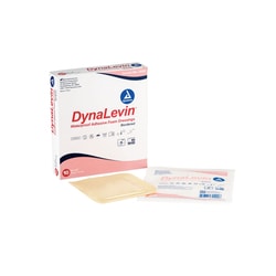 Med Vet International Dynarex Sterile Dynalevin Waterproof Adhesive Bordered Foam, 6