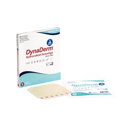 Med Vet International Dynarex Sterile Dynaderm Hydrocolloid Dressing, Extra Thin, 6