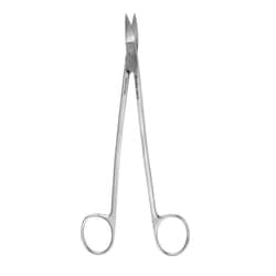 Med Vet International&nbsp;Miltex Dean Dissecting Scissors, Blades Angled On Flat, One Serrated Blade, German, 6.75in, Mh5-264