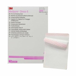 Med Vet International&nbsp;Dressing Retention Tape With Liner 3M Medipore Dress-It White 7-7/8 X 11 inch Soft Cloth Nonsterile, 2958, 100/Case
