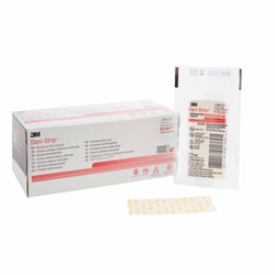 Med Vet International Skin Closure Strip Steri-Strip 1/4 X 3 inch Nonwoven Material Reinforced Strip White, R1541, 3/Pack, 50 Packs/Box, 4 Boxes