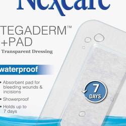 Med Vet International Transparent Film Dressing With Pad Nexcare Tegaderm+ Pad 2-3/8 X 4 inch 1 Tab DelIVery Rectangle Sterile, 05113183558, 5/Box
