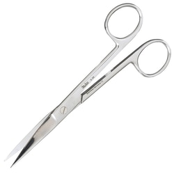 Med Vet International&nbsp;Miltex Operating Scissors, 5.5in., Curved With Sharp/Sharp Tip