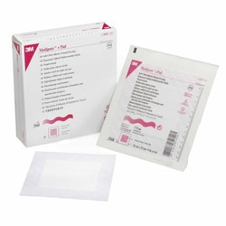 Med Vet International Adhesive Dressing 3M Medipore 6 X 6 inch Soft Cloth