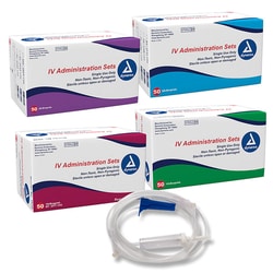 Med Vet International Dynarex IV Administration Set - 20 Drop, 92
