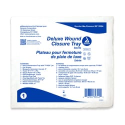 Med Vet International&nbsp;Dynarex Deluxe Wound Closure Tray, Sterile, 20/Case