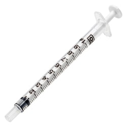 Med Vet International&nbsp;Becton Dickinson Syringe, 10mL, Luer Slip, 100/Box, 305219
