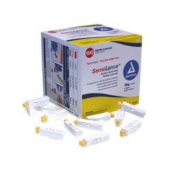 Med Vet International Dynarex Button ActIVated Safety Lancets - Sterile, 26g, 1.8 mm, 1000/Case