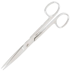 Med Vet International&nbsp;Miltex Vantage Operating Scissors, 6.5in., Straight With Sharp/Sharp Tip