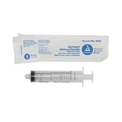 Med Vet International&nbsp;Dynarex Syringe - Luer Lock, 20 Cc, 500/Case