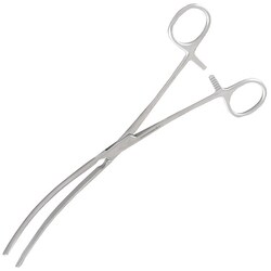 Med Vet International&nbsp;Miltex Doyen Intestinal Clamp, Curved, Longitudinal Serrations, 9in, German, Mh16-162