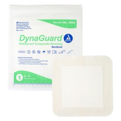 Med Vet International&nbsp;Dynarex Sterile Dynaguard Waterproof Composite Dressing, 6