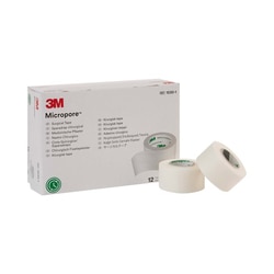 Med Vet International 3M Micropore Paper Medical Tape, 1in X 10 Yard, White, 1530-1, 12/Box