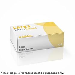 Med Vet International Powder-Free Latex Gloves, Xs, 100/Box