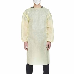 Med Vet International ProtectIVe Procedure Gown Precept X-Large Yellow Nonsterile Aami Level 2 Disposable, 51178, 10/Bag, 10 Bags