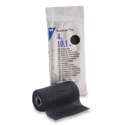 Med Vet International&nbsp;Cast Tape 3M Scotchcast Plus 4 inch X 12 Foot Fiberglass / Resin Black, 82004A, 10/Box