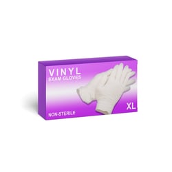 Med Vet International Vinyl Gloves, Xl, 100/Box