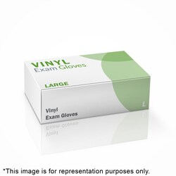 Med Vet International&nbsp;Vinyl Gloves, Large, 100/Box