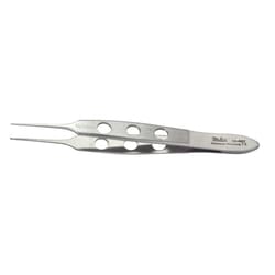 Med Vet International&nbsp;Miltex Bishop-Harmon Dressing Forceps, 3-3/8in, Delicate, 1 X 2 Teeth, 0.35mm Wide At Tip, German, 18-867