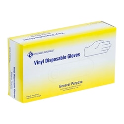 Med Vet International Vinyl General Purpose Gloves, Lightly Powdered, Small, 100/Box