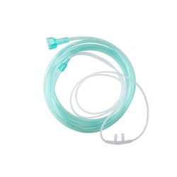 Med Vet International&nbsp;Dynarex Nasal Oxygen Cannula Standard Tip, 14' (4.3 M) Crush Resistant, Adult/Universal Connector, 50/Case