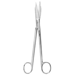 Med Vet International&nbsp;Miltex Martin Cartilage Scissors, Curved, Serrated Non-Slip Cutting Edge, German, 5.62in, Mh27-1000